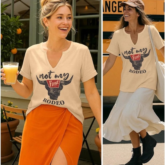 🤠NEW🤠 Not My First Rodeo Graphic Tee - Picture 2 of 5